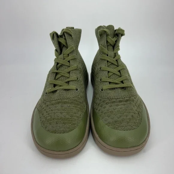 SUAVS Shoes Womens Size 9 Zilker Olive Green Knit High Top Lightweight Sneakers - Picture 3 of 15